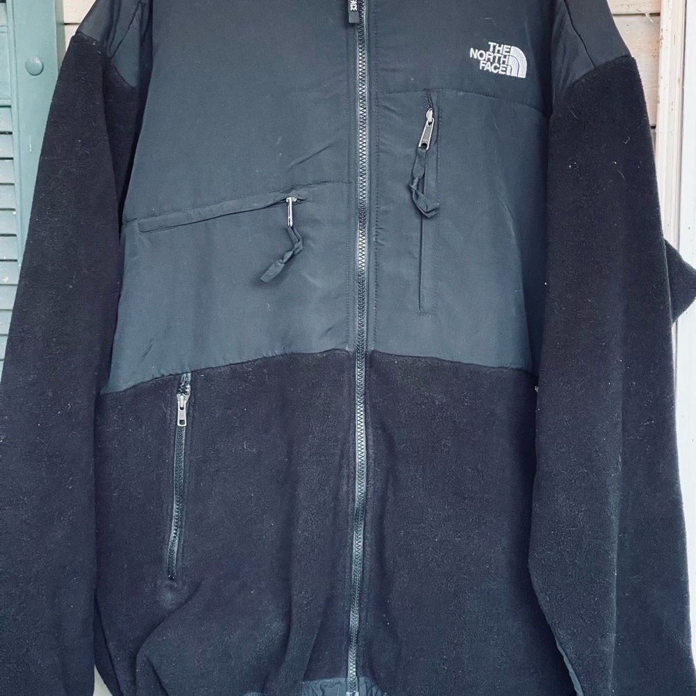 The North Face Denali Dual Panel Fleece and Nylon Black Relaxed Fit Jacket
